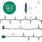 Multicolored Twinkle Christmas Lights - 100 Count