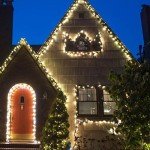 Clear Christmas Lights on Green Wire - 100 Mini