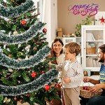 40Ft Green Christmas Tinsel Garland for Holiday Decor