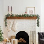 Pre-Lit Frosted Berry Christmas Garland, 9 Feet