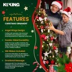 Wonderful Life Angel Bell Ornament with Ribbons