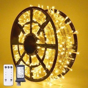600 LED Waterproof Christmas String Lights - Warm White