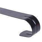 Decorative Metal Door Wreath Hanger - 12” Black