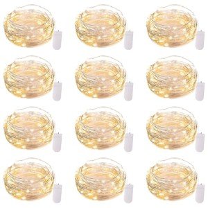 12 Pack Battery Operated LED Fairy String Lights