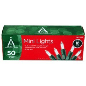 50 Clear Christmas Lights for Holiday Cheer
