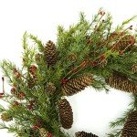 22" Pine Cone Christmas Wreath for Holiday Decor