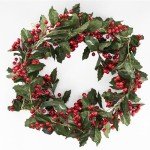 6FT Red Berry Christmas Garland for Holiday Decor