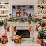 7FT Red Berry Christmas Garland with Pine Cones