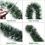 50Ft Green Metallic Christmas Tinsel Garland