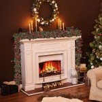 6FT Red Berry Christmas Garland for Holiday Decor