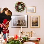 18" Red and Black Plaid Christmas Wreath