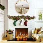 7FT Red Berry Christmas Garland with Pine Cones