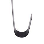 Decorative Metal Door Wreath Hanger - 12” Black