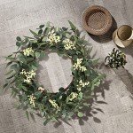 20" Eucalyptus Wreath for Year-Round Decor