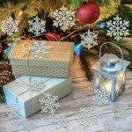 36 Iridescent Snowflake Ornaments for Holiday Decor