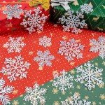 36 Iridescent Snowflake Ornaments for Holiday Decor