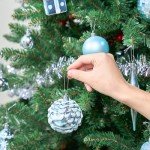 71-Pc Blue and White Shatterproof Christmas Ornaments Set