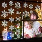 36 Iridescent Snowflake Ornaments for Holiday Decor