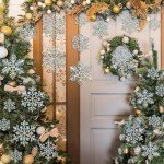 36 Iridescent Snowflake Ornaments for Holiday Decor