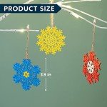 60-Piece Wooden Snowflake Ornaments for Christmas