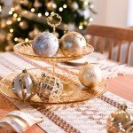 White and Gold Shatterproof Christmas Ornament Set