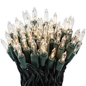 Twinkling Clear Christmas Lights for Indoor/Outdoor Use