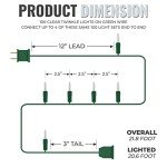 Twinkling Clear Christmas Lights for Indoor/Outdoor Use