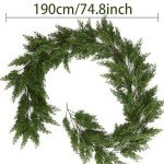 6FT Light-Up Christmas Garland for Holiday Cheer