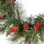 Pre-Lit Crestwood Spruce Christmas Wreath, 24