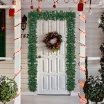 Prelit Christmas Garland with 100 Warm Lights & Berries