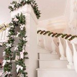 Metallic Red and Green Tinsel Garland (26.2 ft)