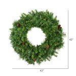 Cheyenne Pine 42" Artificial Christmas Wreath