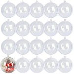 20 Clear Fillable Ornaments for Holiday Decor