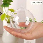 20 Clear Fillable Ornaments for Holiday Decor