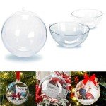 20 Clear Fillable Ornaments for Holiday Decor