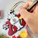 Funny Cat 2024 Wooden Christmas Ornament