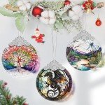 Dragon Stained Glass Christmas Tree Ornament
