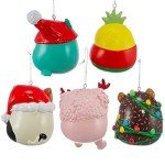 Squishmallows Christmas Ornament 5-Pack for Kids