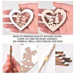 24 Wooden Winter Wonderland Christmas Tree Ornaments