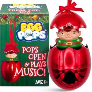 Musical Christmas Tree Ornament with Figure & Jingle Bells