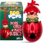 Musical Christmas Tree Ornament with Figure & Jingle Bells