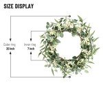 20" Eucalyptus Wreath for Year-Round Decor