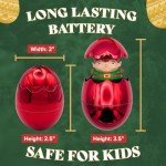 Musical Christmas Tree Ornament with Figure & Jingle Bells