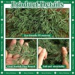 Christmas Norfolk Pine Garland - Set of 2