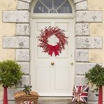 Red Berry Christmas Wreath with Bow – 18 Inch