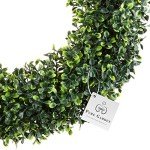 19.5-Inch UV Resistant Boxwood Wreath for All Seasons