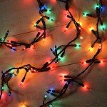 Multi Color Christmas String Lights, 100 Incandescent 20 Feet Green Wire Indoor Outdoor Waterproof Holiday Christmas Tree Lights Set with Static & Flashing Twinkle Function Connectible Plug in
