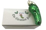 Christmas Pickle Ornament German Tradition Blown Glass Tree Decoration Gift Boxed