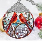 Red Bird Christmas Ornament Decor, Cardinal Christmas Tree Ornament, Red Bird Gifts, Cardinal Decor Holiday Decorations and Xmas Gifts Ideas
