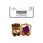Hallmark Better Together Peanut Butter & Jelly Magnetic Christmas Ornaments, Set of 2